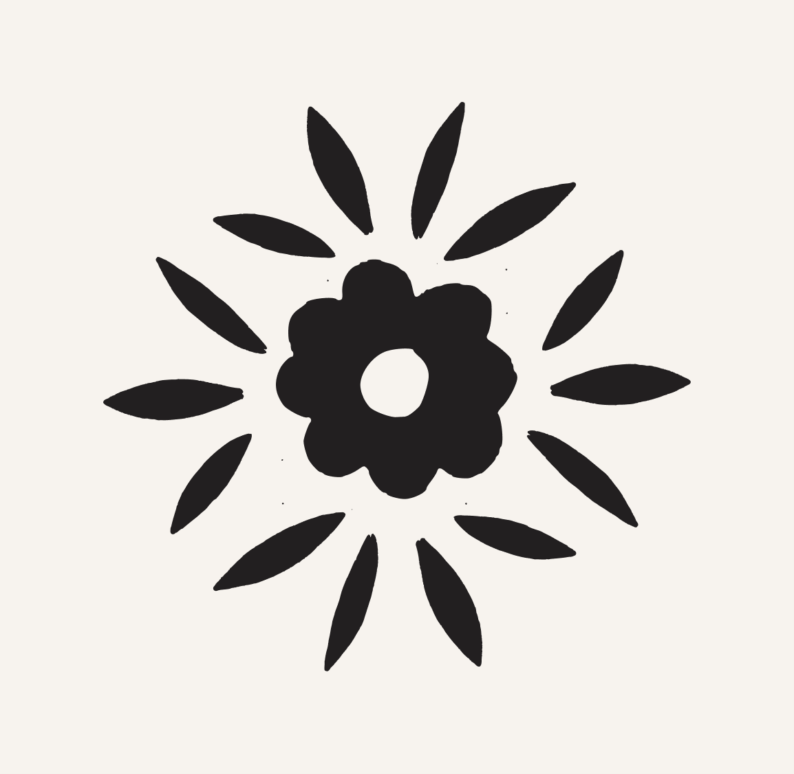 Little Neon Flower Illustration