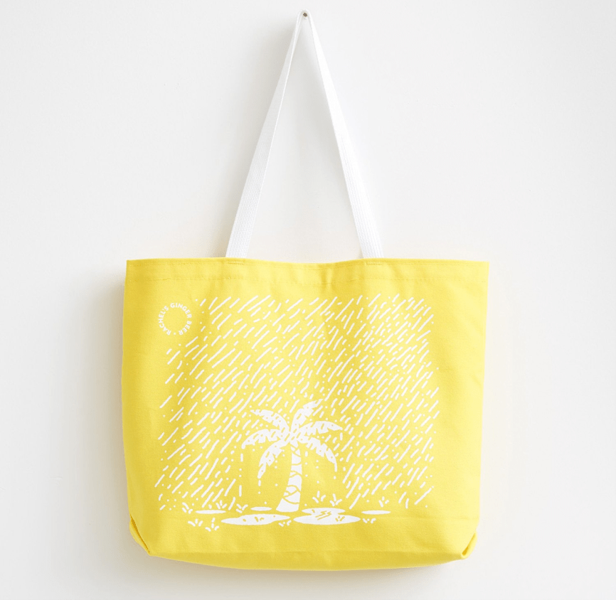 Rachel's Ginger Beer sunshine tote